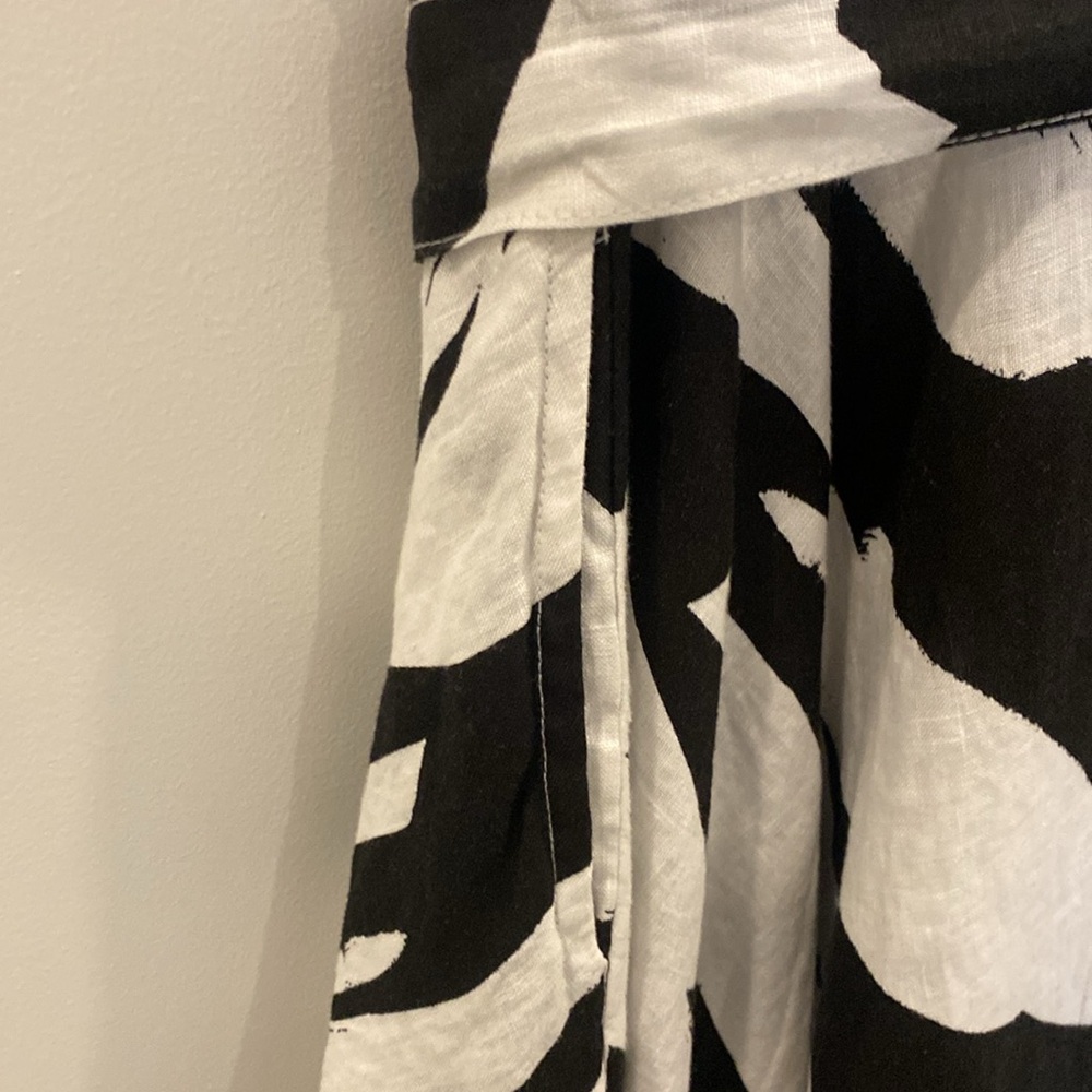 DKNY Black & White 100% Linen Dress NWT - Picture 5 of 5